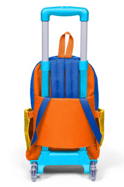 Coral High Kids Gri Sarı Üç Bölmeli Çekçekli Okul Sırt Çantası 34021