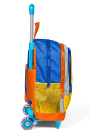 Coral High Kids Gri Sarı Üç Bölmeli Çekçekli Okul Sırt Çantası 34021