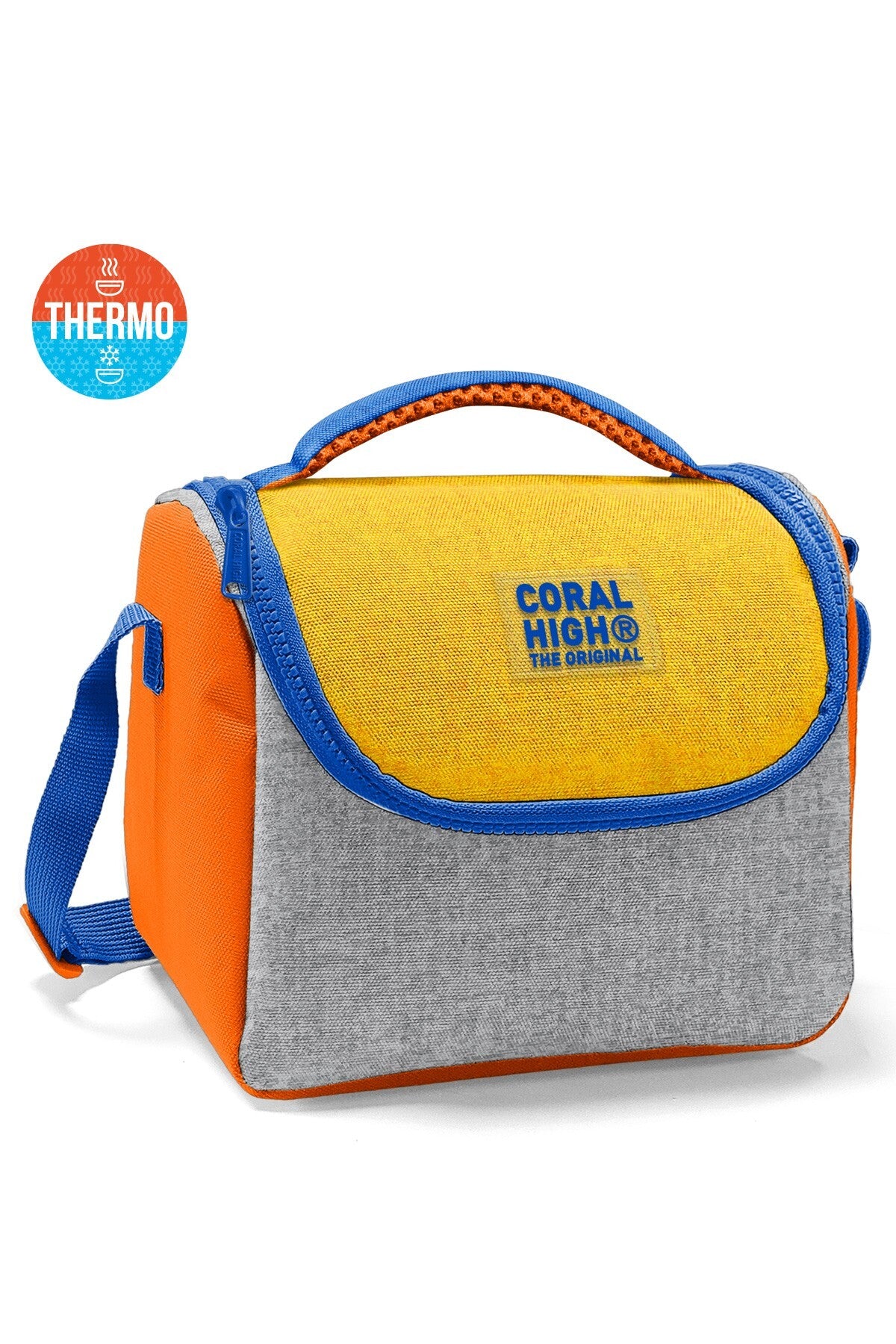 Coral High Kids Gri Sarı Thermo Beslenme Çantası 37121