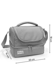 Coral High Kids Pastel Renkli Kelebek Desenli Thermo İki Katlı Beslenme Çantası 37203