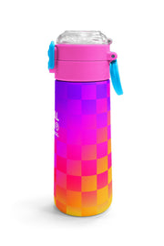 Coral High Kids Neon Renkli Dama Desenli Pipetli ve Direkt İçim Çelik Termos 500 ml 38103