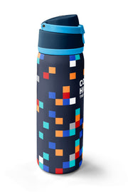 Coral High Lacivert Geometrik Desenli Pipetli ve Direkt İçim Çelik Termos 800 ml 38513