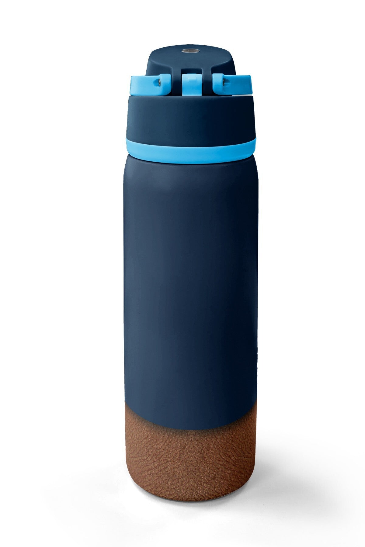 Coral High Lacivert Kahverengi Pipetli ve Direkt İçim Çelik Termos 800 ml 38514