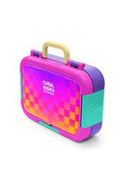 Coral High Kids Neon Renkli Dama Desenli Paslanmaz Çelik Beslenme Kabı 39103