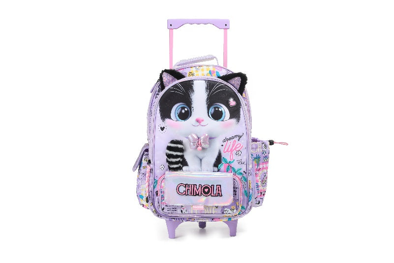 CHIMOLA CAT SIRT ÇANTASI ÇEKÇEKLİ 16" (BT285)