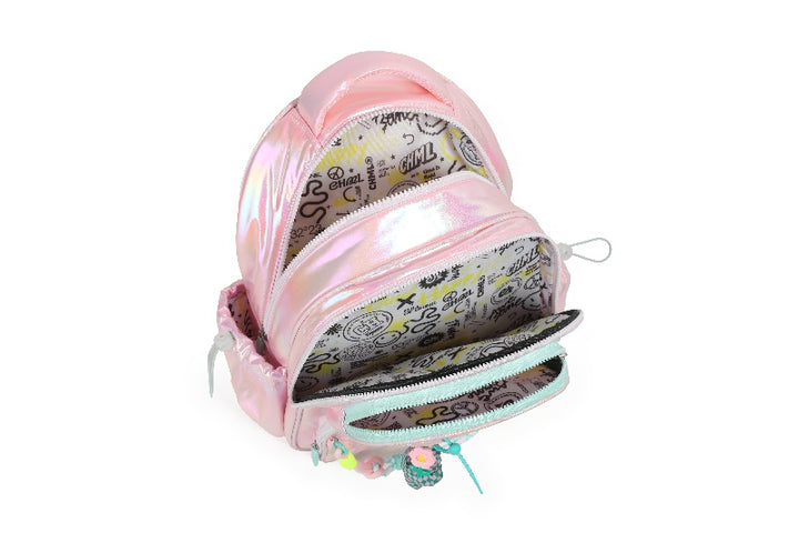 CHIMOLA PUFFY & SHINY AÇIK PEMBE SIRT ÇANTASI 17" (FS112)