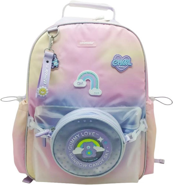 CHIMOLA RAINBOW AYICIK SARI-PEMBE SIRT ÇANTASI 17" (B25B6262)