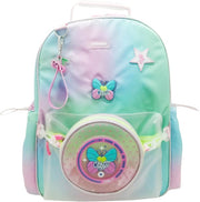CHIMOLA BUTTERFLY YEŞİL-PEMBE SIRT ÇANTASI 17" (B25B6262)