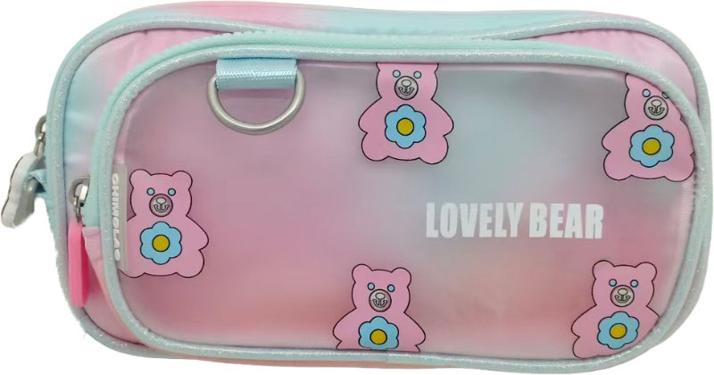 CHIMOLA RAINBOW AYICIK SARI-PEMBE KALEM ÇANTASI (B25B6293)