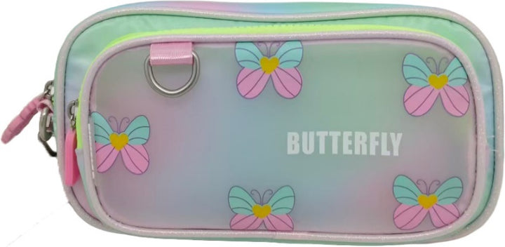 CHIMOLA BUTTERFLY YEŞİL-PEMBE KALEM ÇANTASI (B25B6293)
