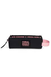 Coral High Siyah Pembe Kalem Çantası 21010