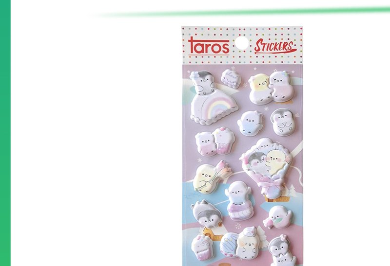 TAROS HAPPY PENGUEN  PUFFY STICKER
