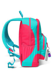 Coral High Neon Mercan Turkuaz Desenli Okul Sırt Çantası 23685