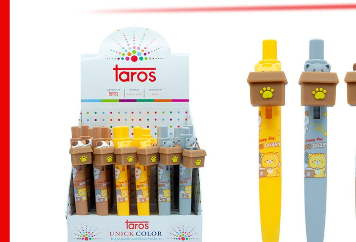 TAROS UNICK COLOR KULUBELİ KEDİ JEL KALEM