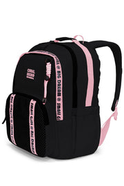 Coral High Siyah Pembe Okul Sırt Çantası 24410