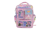 CHIMOLA MY HOUSE BLOOMING CATS PEMBE SIRT ÇANTASI 16" (TR181)