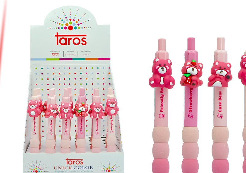 TAROS UNICK COLOR CUTE PİNK BEAR VERSATİL KALEM