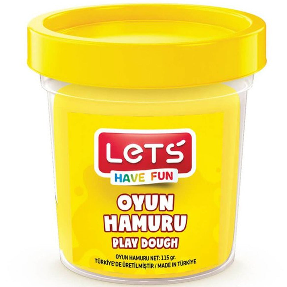 LETS L8440-1 TEK RENK  OYUN HAMURU SARI 110 GR. (ŞEFFAF BARDAK)