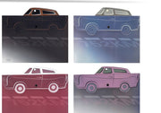 TAROS UNICK COLOR CARS SİMLİ A4 ÇIT ÇIT DOSYA