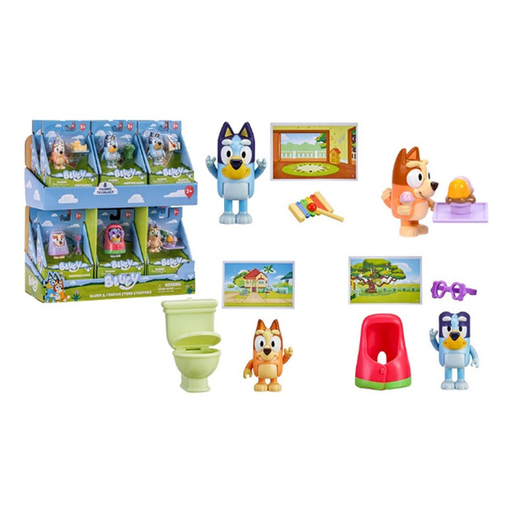 NECO BLUEY / 19223  BLUEY TEK FİGÜR AKSESUARLI SET-ASORTİ