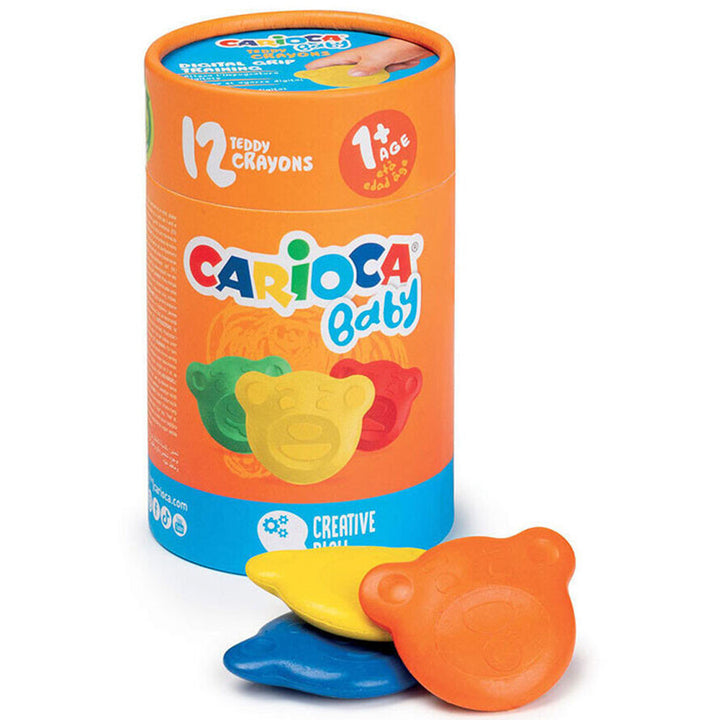 CARIOCA 43957 TEDDY BEBEK CRAYONS 12 Lİ+1 YAŞ
