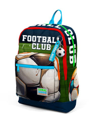 Coral High Kids Lacivert Futbol Desenli Dört Bölmeli Okul Sırt Çantası 23779