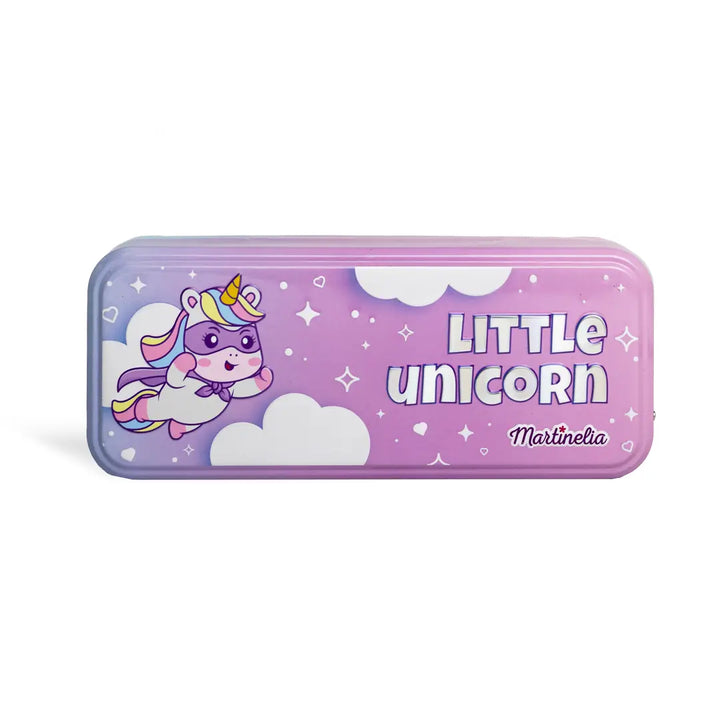 12022 / MARTİNELİA LITTLE UNICORN KIZ ÇOCUK 3 KATLI TENEKE MAKYAJ SETİ