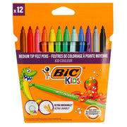 BİC 9202937 KID KEÇELİ BOYA KALEMİ 12 RENK