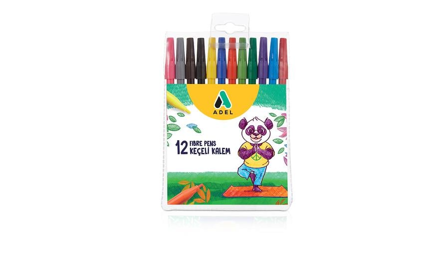 ADEL KEÇELİ KALEM, 12 RENK