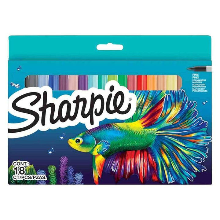 SHARPİE PERMANENT MARKÖR FİNE 18 Lİ BALIK