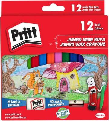 Pritt Pastel Boya Jumbo Silinebilir Üçgen 12 Li
