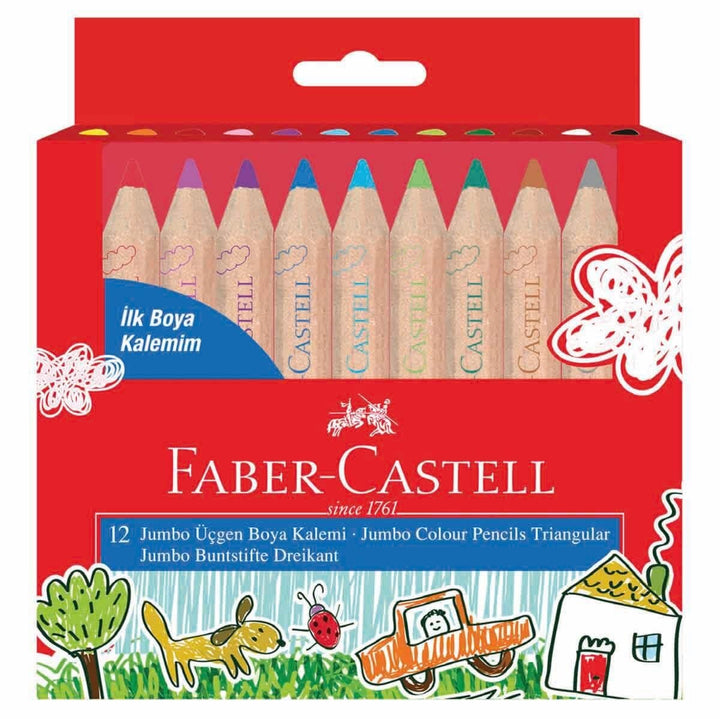 FABER CASTEL 12 JUMBO 12 BOYA KALEMİ