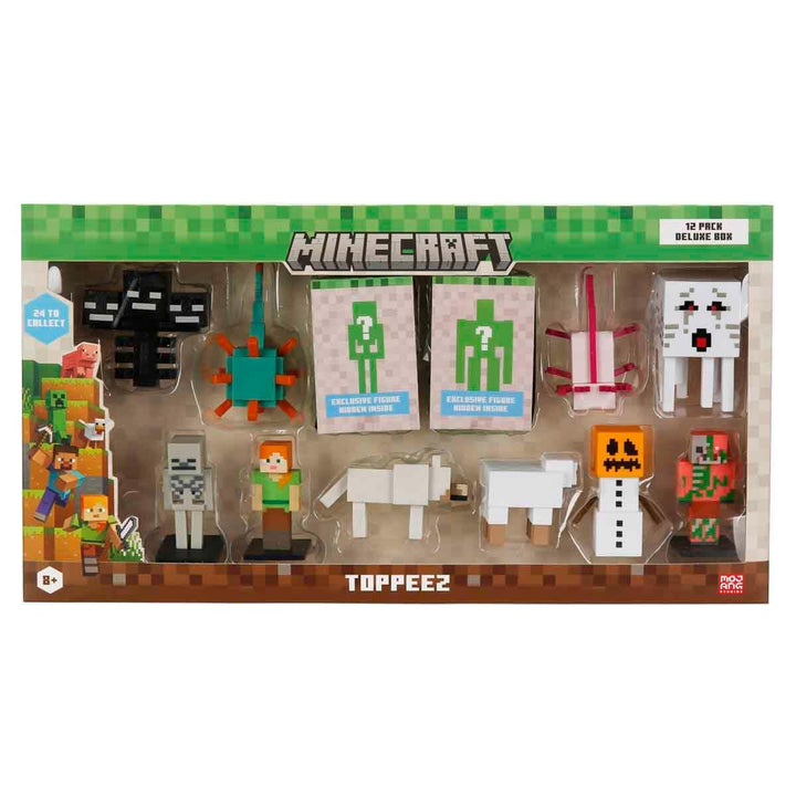 MİNECRAFT 3D FİGÜR TOPPEEZ 12 Lİ DELÜKS SET ASORTİ