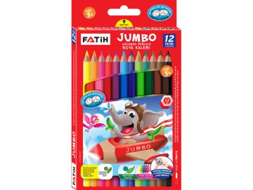 FATİH JUMBO 12 RENK BOYA KALEMİ