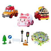 ROBOCAR POLİ GOGO CİTY SERİES AMBER ROY MARK OYUN SETİ