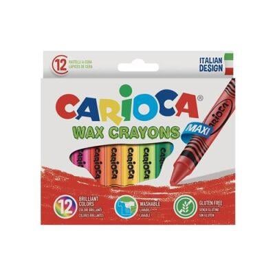 CARIOCA 42369 WAX MAXI PASTEL BOYA KALEMİ 12Lİ