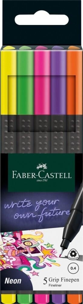 FABER CASTELL NEON 5 Lİ GRİP FİNEPEN