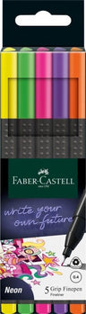 FABER CASTELL NEON 5 Lİ GRİP FİNEPEN