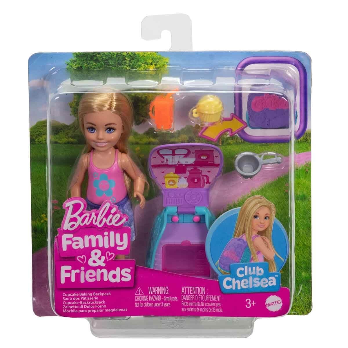 BARBIE CHELSEA SIRT ÇANTASI OLABİLEN CUPCAKE OYUN SETİ
