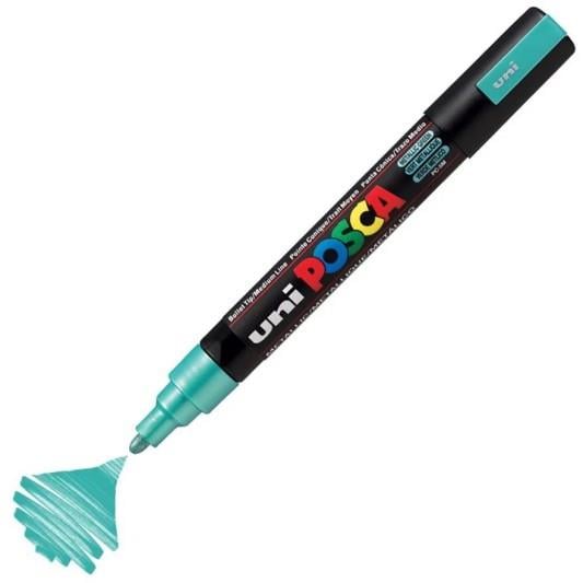 POSCA PC5 M 2.5 MM METALLIC GREEN