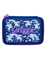 9332934358379 Smiggle - Away Hardtop Unicorn İki Katlı Kalem Kutusu