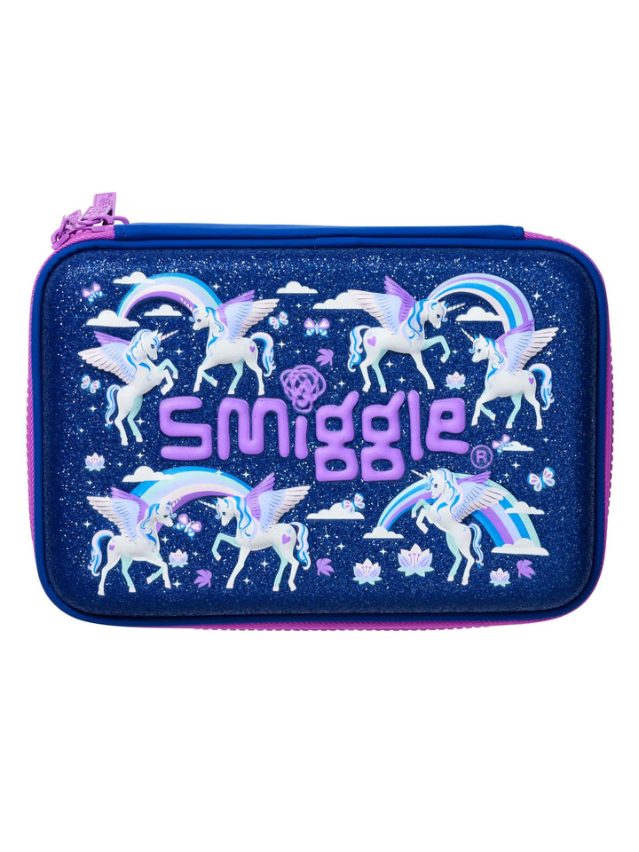 9332934358379 Smiggle - Away Hardtop Unicorn İki Katlı Kalem Kutusu