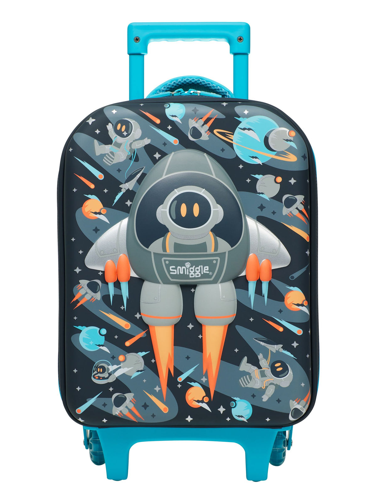 9332934368095 Smiggle - Blast Off Junior Anaokulu ve Kreş Çekçekli Valiz