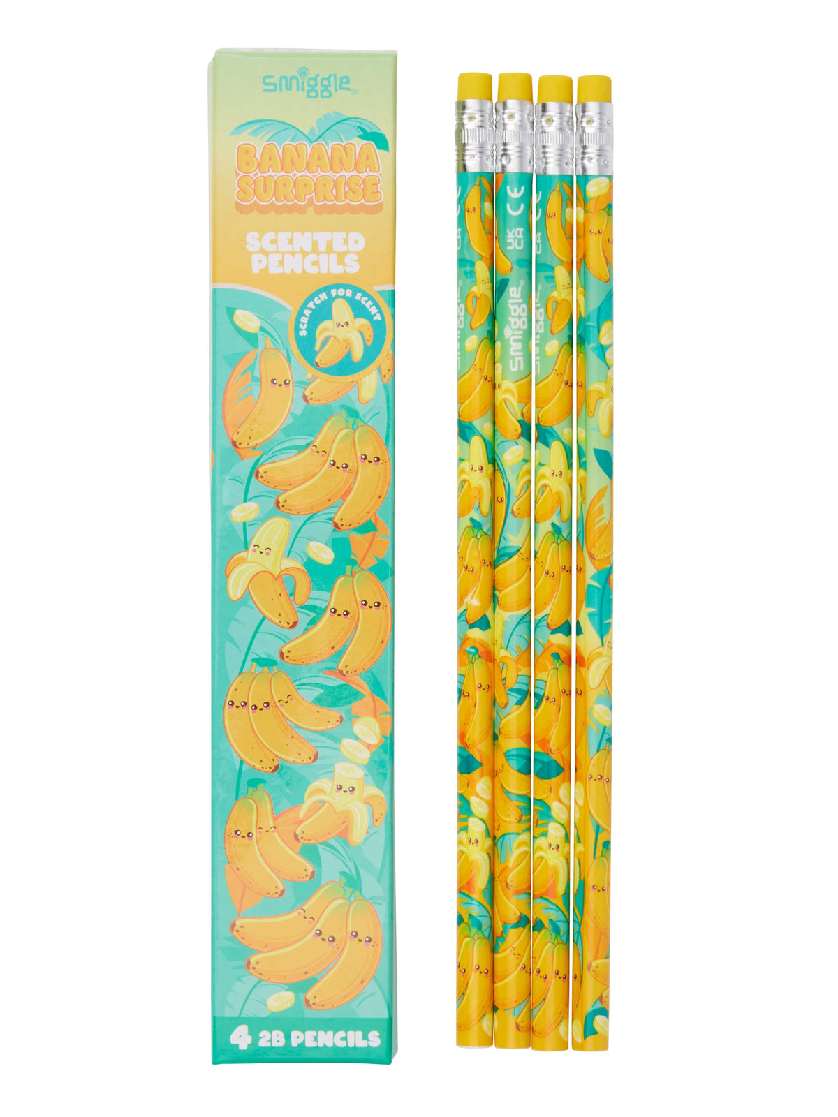 9332934392878 Smiggle - Kokulu 4lü Kurşun Kalem Seti