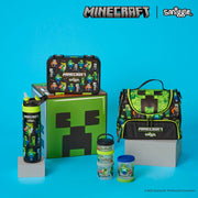 9332934353299 Smiggle - Minecraft Çift Katlı Askılı Beslenme Çantası