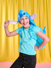 8684798570633 Smiggle - Stitch Junior Kapüşonlu Anaokulu Sırt Çantası