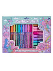 9332934398955 Smiggle - Wonderland Kokulu Boyama Kalemi ve Simli Yapıştırıcı Seti