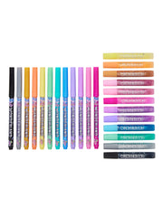 9332934398955 Smiggle - Wonderland Kokulu Boyama Kalemi ve Simli Yapıştırıcı Seti
